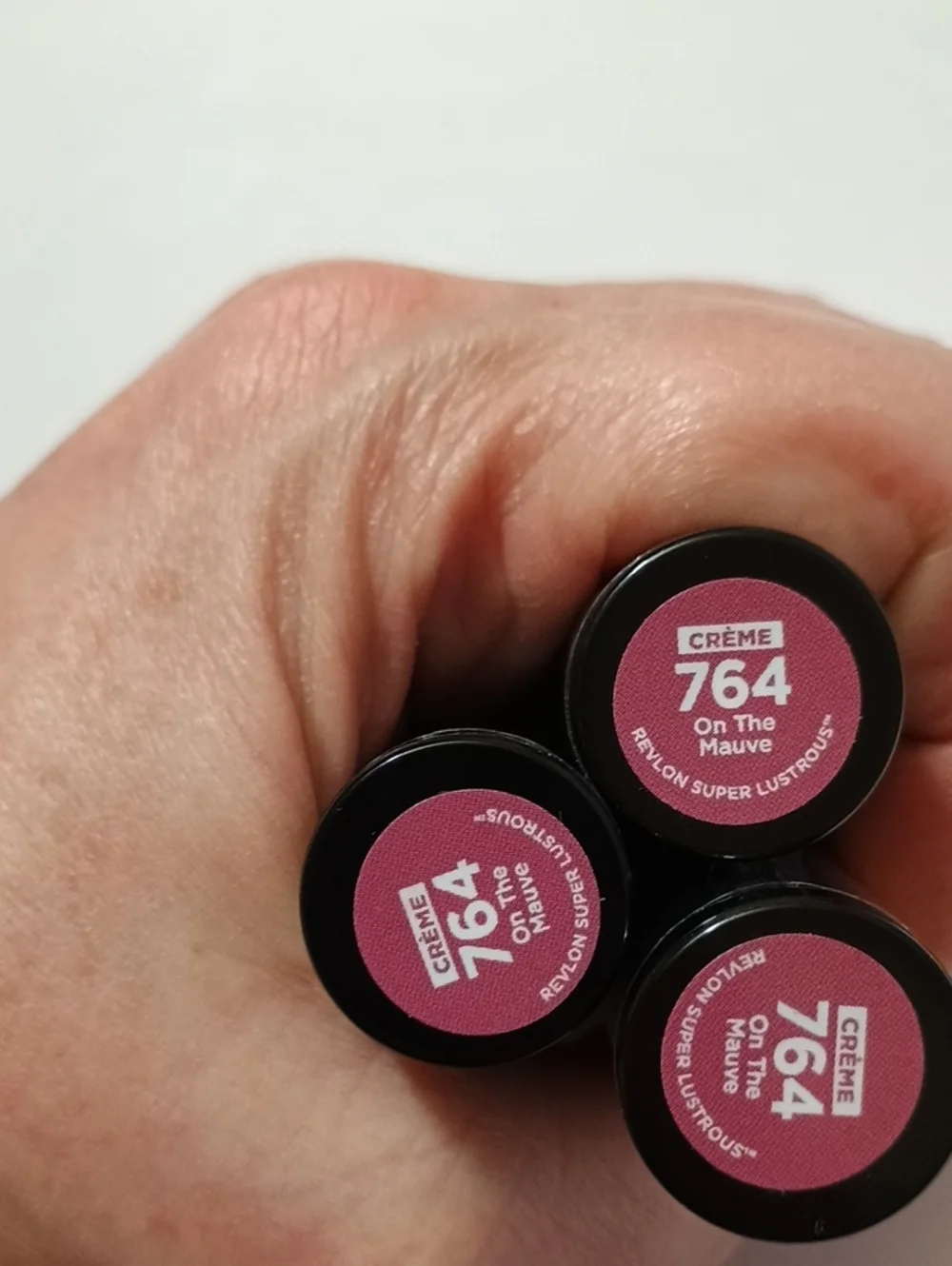 3 x Revlon Super Lustrous Lipstick, 764 On the Mauve